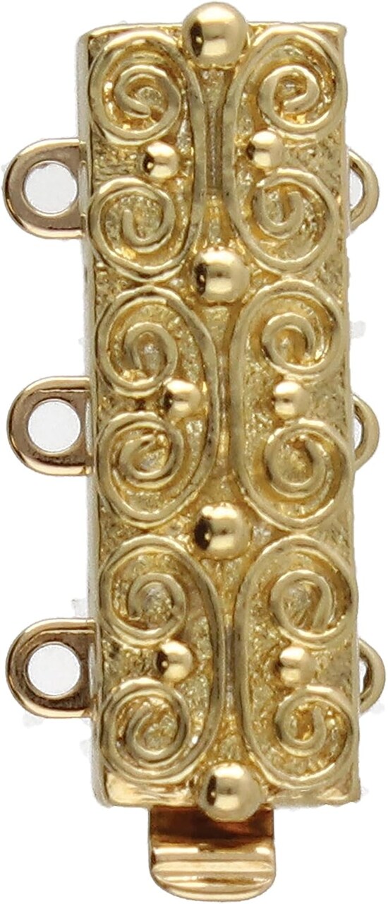 The Beadsmith Push Pull Slide Clasp – Elegant Elements – Strand Designs – Component to Finish or Connect Bracelets, Necklaces and DIY Handmade Jewelry
